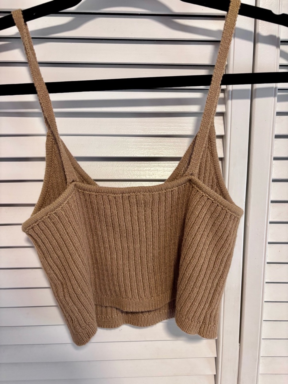 wild fable Ribbed V-Neck Knit Cami - Camel/Tan - Picture 2 of 3